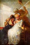 Francisco de Goya Einst und jetzt Detail painting